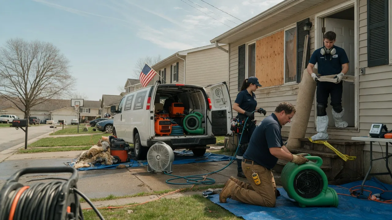Water Damage Restoration in Tremont, IL near me